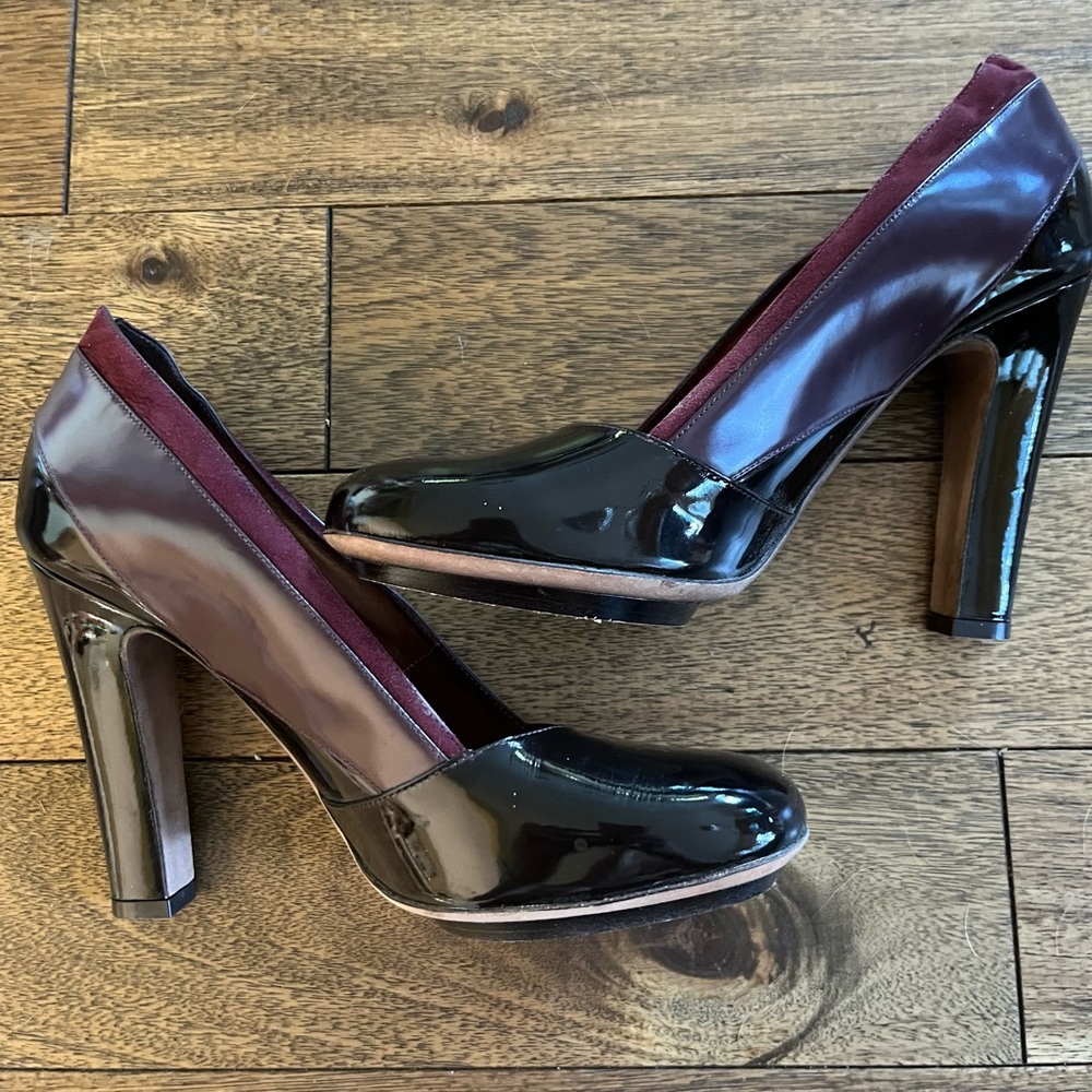 Banfi Zambrelli Designer Leather Heels Pumps Made in Italy 8